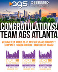 For The Third Consecutive Year, AGS Named Among 'Atlanta's Best And Brightest Companies To Work For®' In 2019