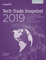 US Technology Exports Totaled Nearly $340 Billion in 2018, CompTIA Analysis Finds