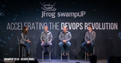 swampUP 2018 DevOps Panel (PRNewsfoto/JFrog)
