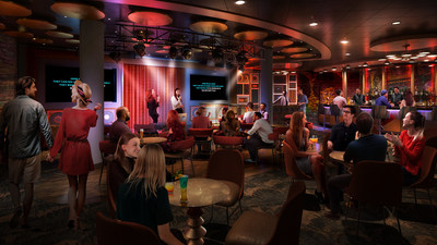 Nights out will take on a whole new meaning on board the newly amplified Oasis. The new Spotlight Karaoke on the Royal Promenade is where budding singers will be able to rock out to their favorite tunes at the dedicated karaoke venue’s main stage or one of two private rooms.