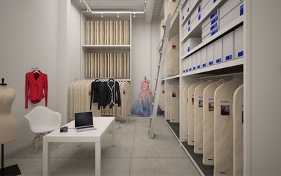A Rendering of a Private MODA Fashion Storage Room at UOVO