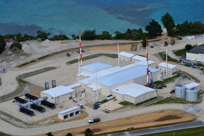 Aerial view of Space Fence facility in Kwajalein Atoll. Lockheed Martin photo Aerial view of Space Fence facility in Kwajalein Atoll. Lockheed Martin photo