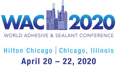 WAC 2020 at Hilton Chicago in Chicago, Illinois, April 20-22, 2020 (PRNewsfoto/The Adhesive and Sealant Council)