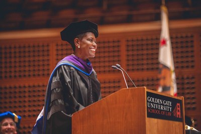 Golden Gate University School of Law Commencement featured Contra Costa County District Attorney and Alumna Diana Becton (JD, 1985).