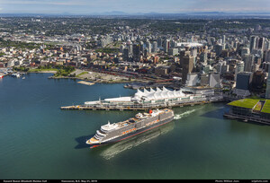 Cunard's Queen Elizabeth Kicks off Inaugural Season in Alaska with Maiden Call to Homeport of Vancouver on May 21