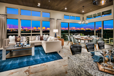 The Apex at Trilogy in Summerlin showcases a space for entertaining and relaxing.