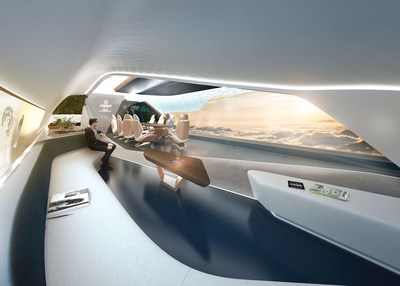 The aircraft cabin of the future according to Pininfarina (PRNewsfoto/Pininfarina)
