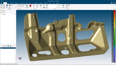 FARO CAM2 2019 mesh generation capabilities produce visually-appealing and metrology-grade STL files that can be trusted when measuring to a golden part. FARO CAM2 2019 mesh generation capabilities produce visually-appealing and metrology-grade STL files that can be trusted when measuring to a golden part.
