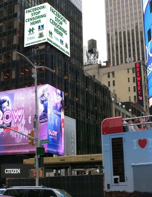 The Times Square ad will run until August 24, 2019.