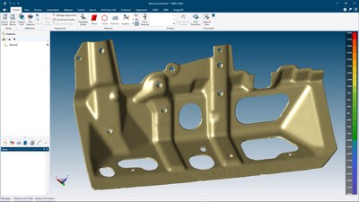 Os recursos de geração de malha FARO CAM2 2019 produzem arquivos STL visualmente atraentes e de grau metrológico que podem ser confiáveis ao medir para uma peça perfeita.