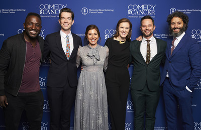 Hannibal Buress, John Mulaney, Niccole Kroll, Jennifer Rogers, Nick Kroll and Jason Mantzoukas at Memorial Sloan Ketterings Comedy vs Cancer, which raised more than $1 million for blood cancer research, on Tuesday, May 14, 2019.