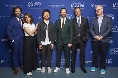 Jason Mantzoukas, Tina Fey, Jaboukie Young-White, Nick Kroll, Seth Meyers and Jim Gaffigan performed at Memorial Sloan Kettering's Comedy vs Cancer, a night of humor and hope to outwit cancer, on Tuesday, May 14, 2019 in New York City.