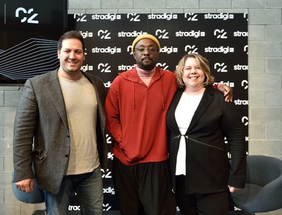 Stradigi AI, a leading Montreal-based AI solutions company, today launched the Kepler AI platform at C2 Montréal with CEO Basil Bouraropoulos, newly appointed AI Advisor, Bias and Ethics will.i.am, and Chief Scientific Officer Carolina Bessega, PhD. The Canadian Press Images PHOTO/Stradigi AI. (CNW Group/Stradigi AI)