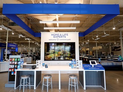 The “Welcome” Service Desk at the Sears Home & Life store where customers can meet with experts and explore how new appliances would look in a full-scale kitchen.