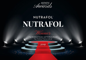 Nutrafol® Receives "Top Breakout Beauty and Wellness Brand" and "Top Nutraceutical" in the Aesthetic Everything® 2019 Aesthetic and Cosmetic Medicine Awards