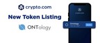 Crypto.com Lists Ontology's ONT Token