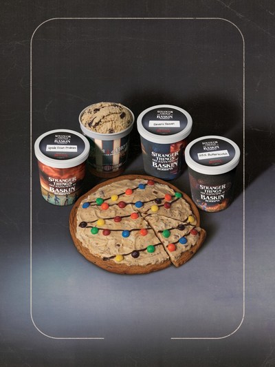 The Byers’ House Lights Polar Pizza® Ice Cream Treat, an ode to Strange Things season one, and fresh-packed ice cream in four limited edition containers, are just some of the Stranger Things guests can take home this summer. For more information, visit www.BaskinRobbins.com.
