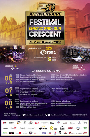 Le Festival Grand Prix sur Crescent célèbre son 20e anniversaire! Participez aux festivités!