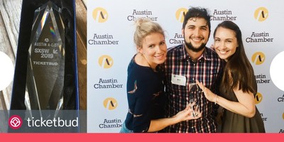 Ticketbud wins Austin A-List Award, recognizing innovative homegrown businesses in Austin, TX. The A-List Awards are hosted by the Austin Chamber of Commerce in partnership with SXSW.