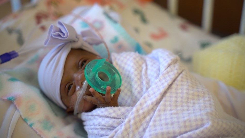 Officially weighing in at 245 grams (8.6 oz.), Baby Saybie is believed to be the worldâs lightest baby ever to survive. She was born in December 2018 at Sharp Mary Birch Hospital for Women & Newborns in San Diego, and was discharged in May as a happy 5-pound infant.
