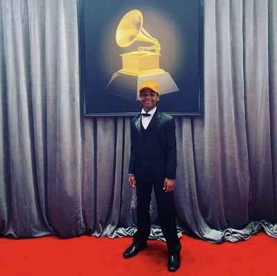 11 year old CEO WILLIAM INLAW ON THE RED CARPET OF 61 GRAMMY AWARDS