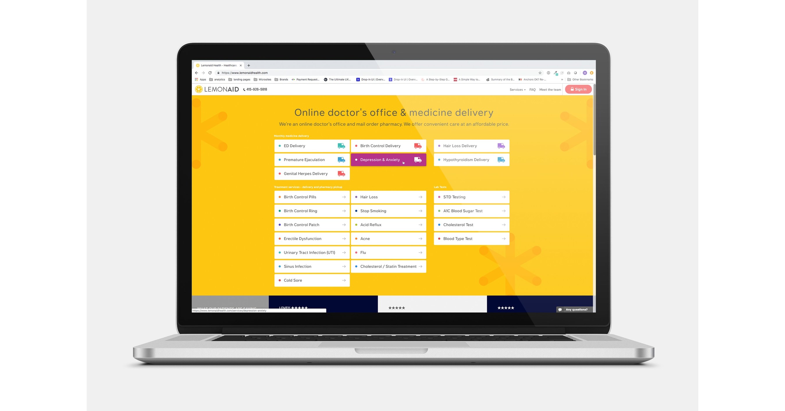 Lemonaid Health launches first on demand depression and anxiety online