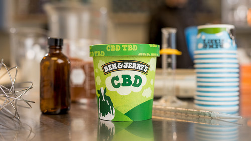 Ben & Jerry’s intends to make CBD-infused ice cream available once it’s legalized at the federal level. CBD, TBD.