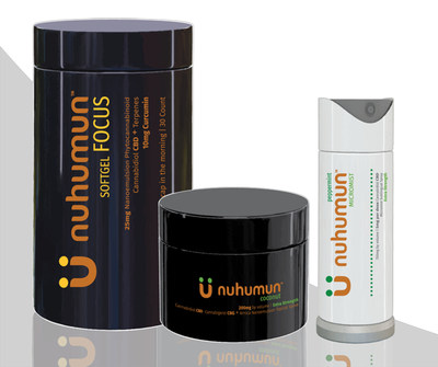 nuhumun Softgel, FOCUS; nuhumun Topical Salve, coconut; nuhumun Micromist, peppermint