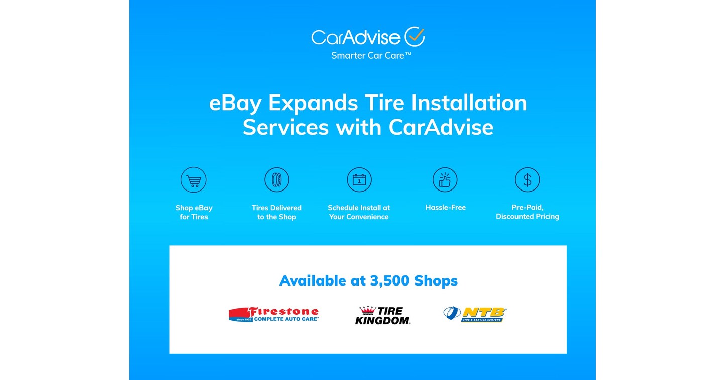 eBay Motors Teams Up with CarAdvise, Expands Tire Installation Program in United States