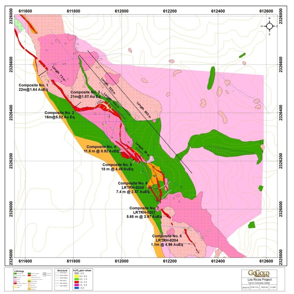 Figure 2: Location Map for Cerro Colorado Trenches (CNW Group/GoGold Resources Inc.)