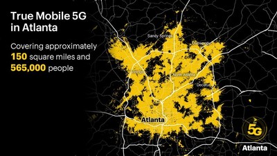 La próxima generación de servicio inalámbrico ya está aquí; cubre aproximadamente 150 millas cuadradas y llega a 565,000 personas desde el centro de Atlanta hasta Dunwoody.