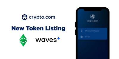 Crypto.com Lists Ethereum Classic's ETC and WAVES Tokens (PRNewsfoto/Crypto.com)