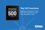 Brightway Insurance ranks among Entrepreneur's Top 100 Franchises for less than $150,000