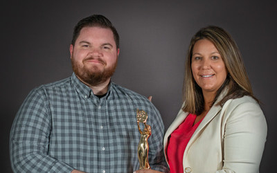 Kyle Brumbley, Creative Director at Sharedlabs with Natalie Dunlap, Senior Vice President of Web & Digital