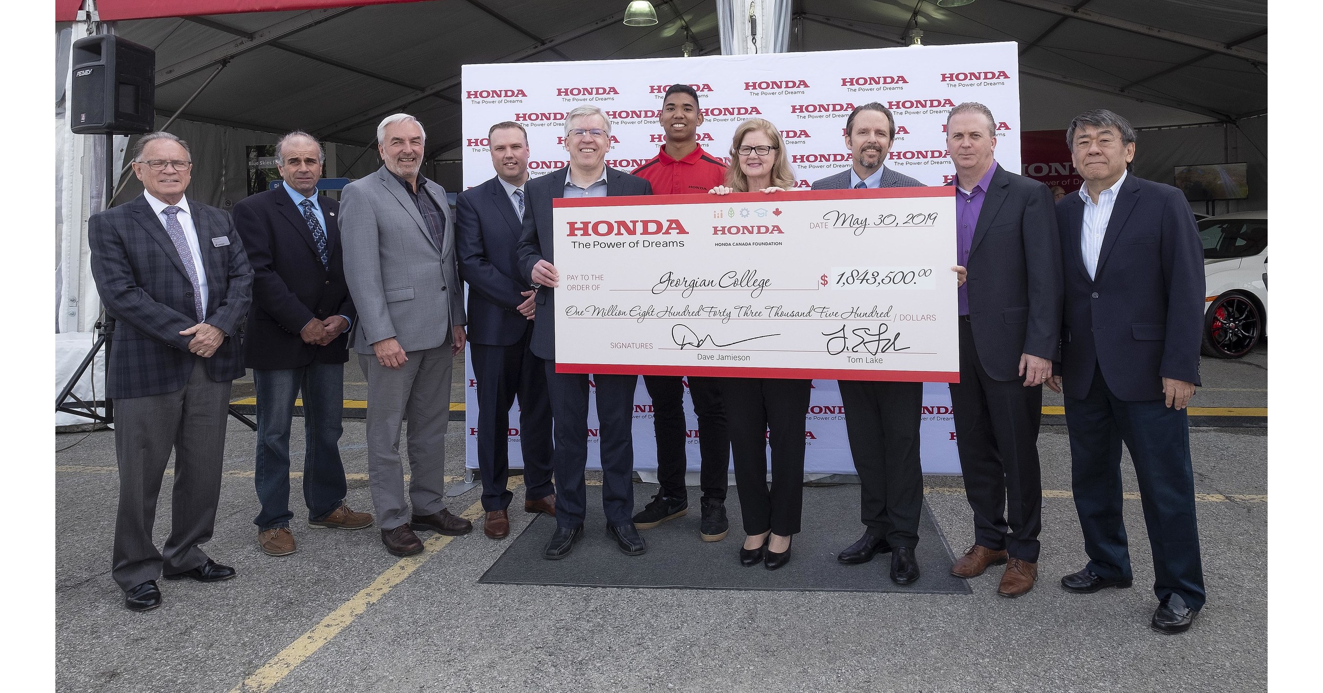 Honda of Canada Mfg. and the Honda Canada Foundation announce 1.8