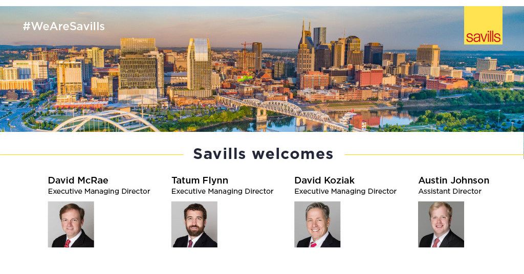 Savills Launches New Office in Nashville, Tennessee