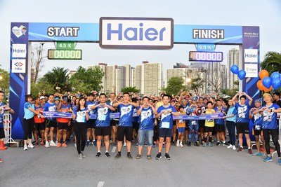 Haier Tailandia organizó recientemente una maratón en Bangkok (PRNewsfoto/Haier)