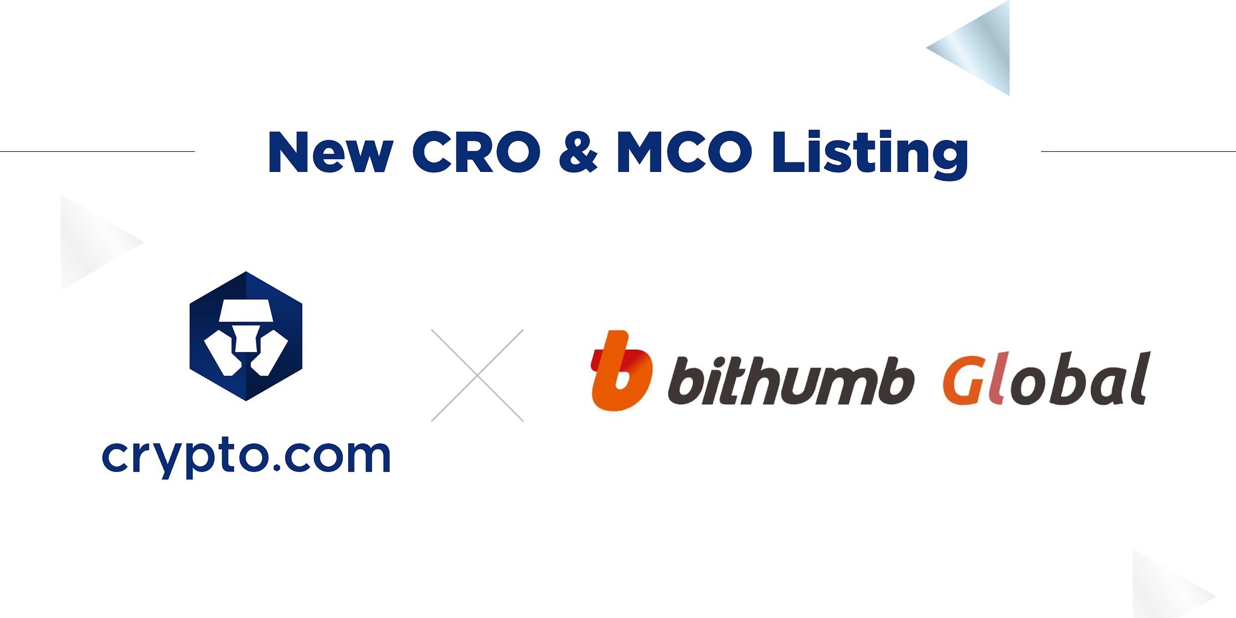 Crypto Com Chain Token Cro To Be One Of The First Tokens Listed On Bithumb Global Exchange