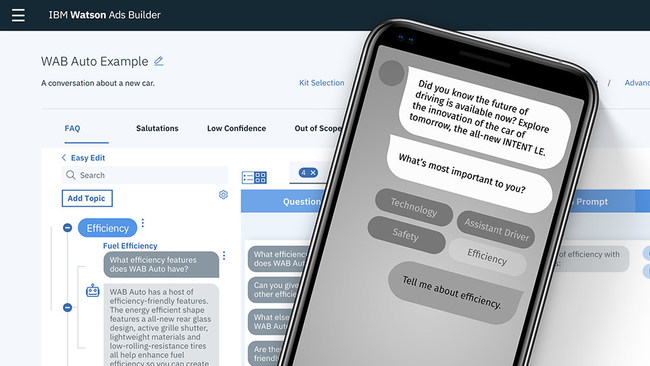 IBM Watson Ads Builder Can Bring the Power of DIY Conversational Design to Brands