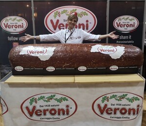 Veroni, the First Giant Mortadella in the US, 660 lb in Weight