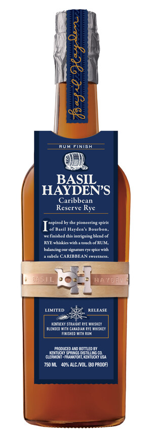 Basil Hayden's® Bourbon Introduces Newest Limited-Edition Expression, Basil Hayden's Caribbean Reserve Rye™