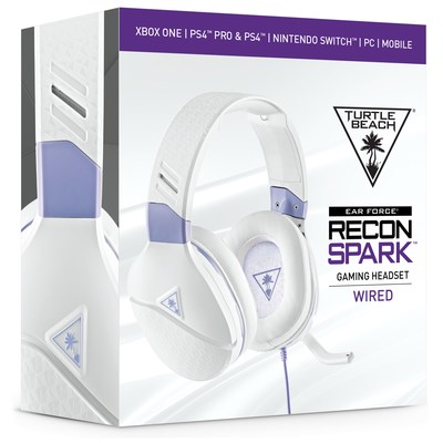 The all-new Recon Spark gaming headset. Dominating cross-platform gaming audio in a bold new lavender look.