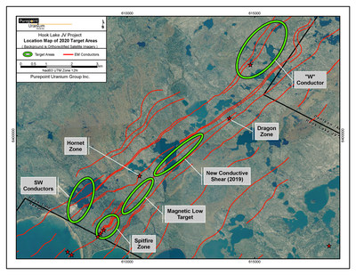 Figure 4: Additional Exploration Targets (CNW Group/Purepoint Uranium Group Inc.)