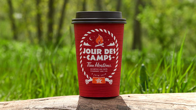 AUJOURD'HUI, c'est le Jour des camps Tim Hortons! Achetez un caf infus  l'un des restaurants Tim Hortons participants et aidez  changer la vie d'un jeune. (Groupe CNW/Tim Hortons)