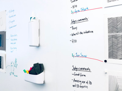 IdeaPaint's ALL-IN-ONE wallcovering creates a multi-functional, dry erase, magnetic, projectable surface.