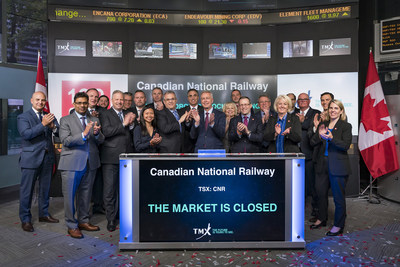 Canadian National Railway Company Closes the Market (CNW Group/TMX Group Limited)