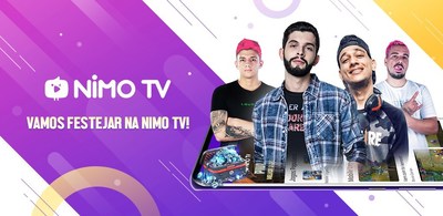 Nimo TV llegó oficialmente a Brasil con la participación de súper locutores locales (PRNewsfoto/Huya)