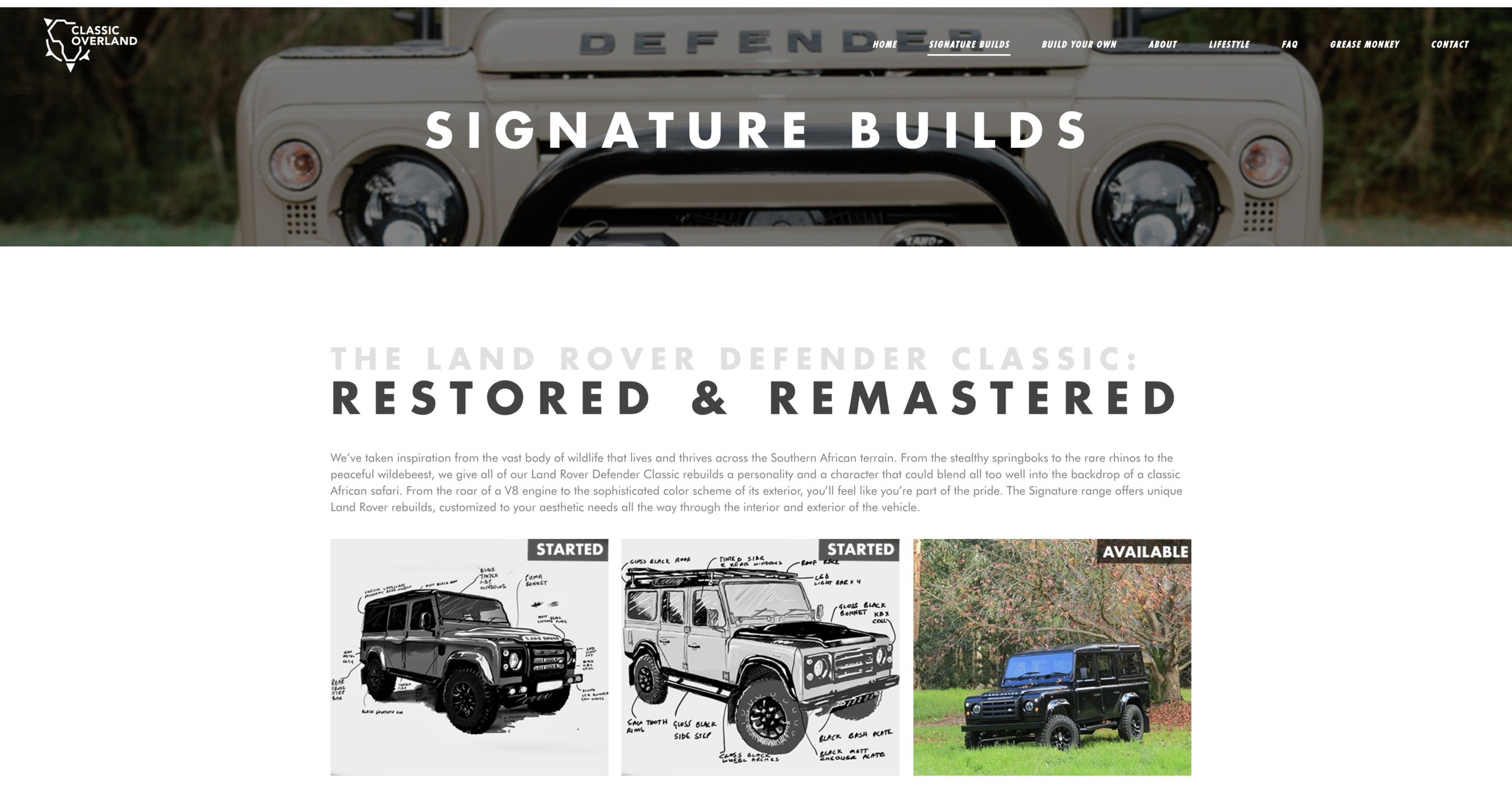 Classic Overland Launches a Brand New Contentdriven site for Land Rover Defender Enthusiasts