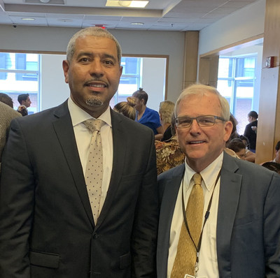 L-R, Manny Lopes, President & CEO, East Boston Neighborhood Health Center and William Walczak, President & CEO, South End Community Health Center, Boston