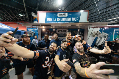 Bearded Bears fans participated in a facial hair contest judged by Mitchell Trubisky.